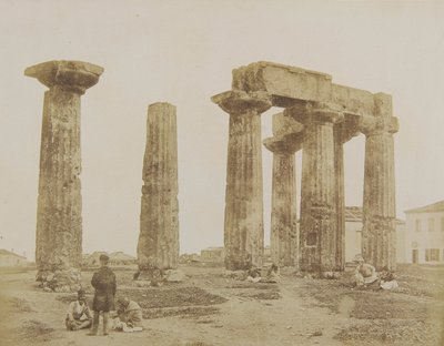 De Tempel van Apollo in Korinthe door James Robertson